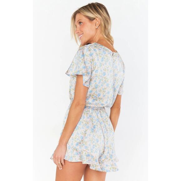 Show Me Your Mumu Say I Do Romper in Charming Rose Luxe Satin L NWT - Picture 7 of 7